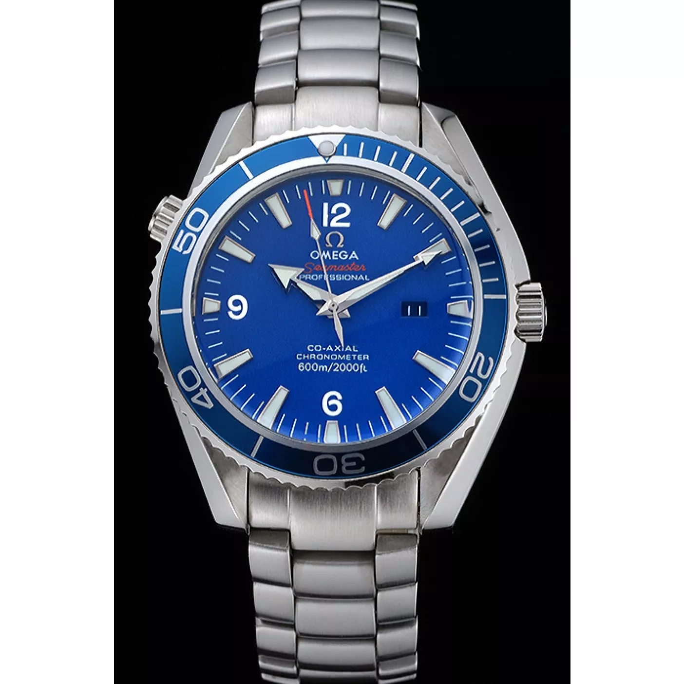 Cheap Omega Seamaster Planet Ocean Blue Dial Stainless Steel Bracelet 622537 0116