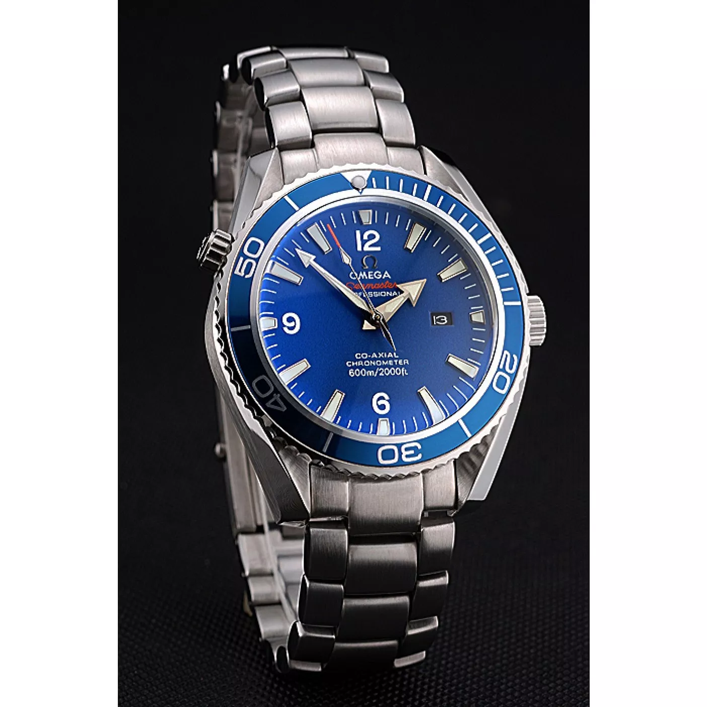 Cheap Omega Seamaster Planet Ocean Blue Dial Stainless Steel Bracelet 622537 0116