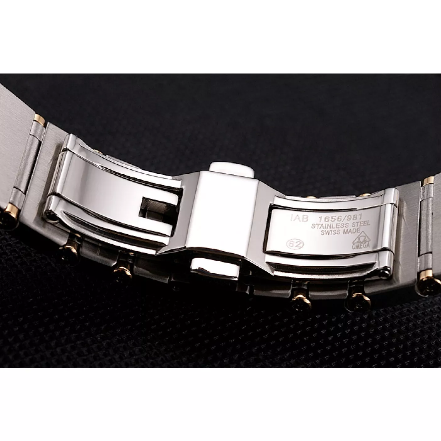 Fake Swiss Omega Constellation White Dial Stainless Steel Case Gold Bezel Two Tone Bracelet 0116