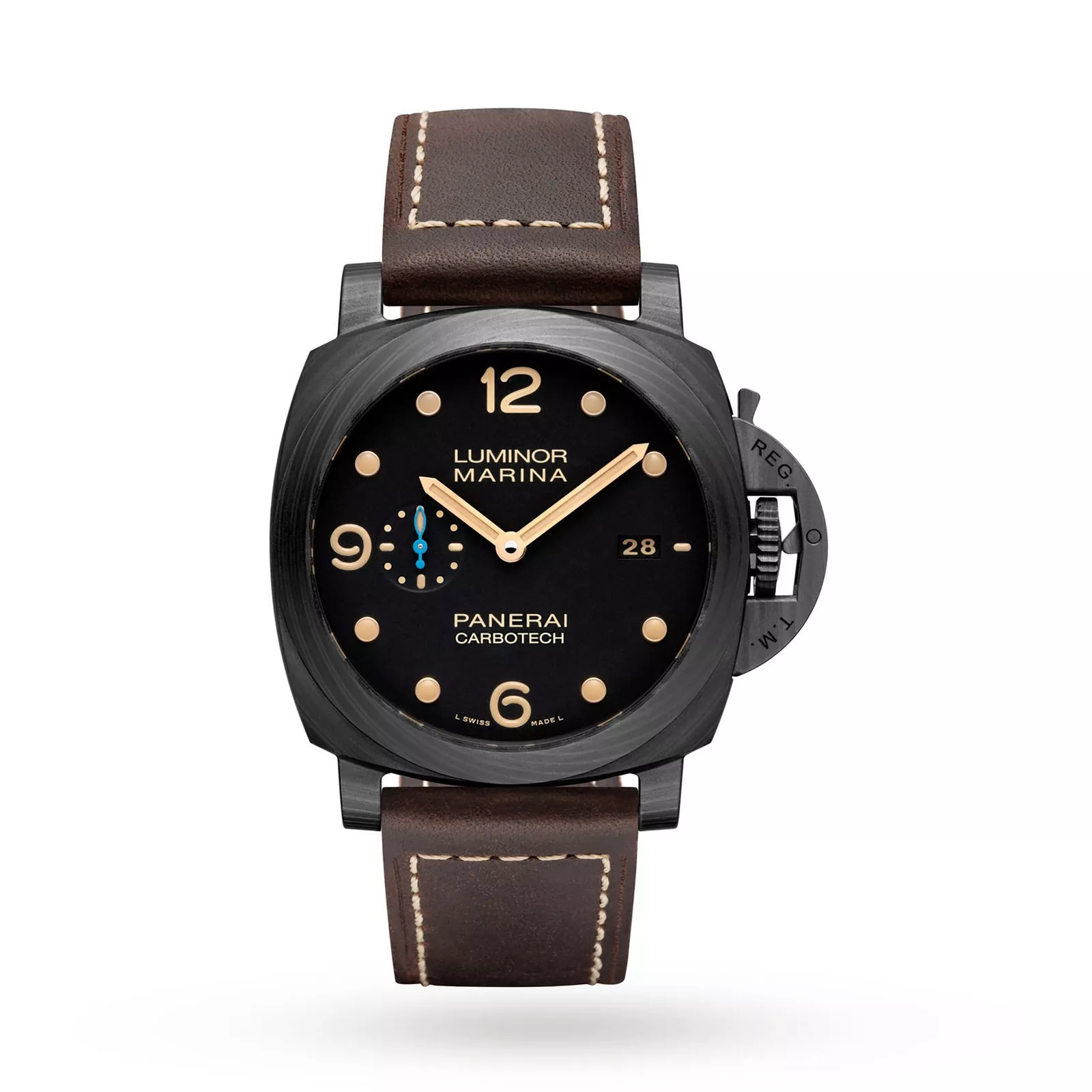 Swiss Panerai Luminor Marina Carbotech 44mm Mens Watch PAM00661 0113